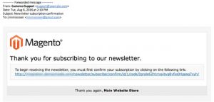 magento newsletter subscribtion